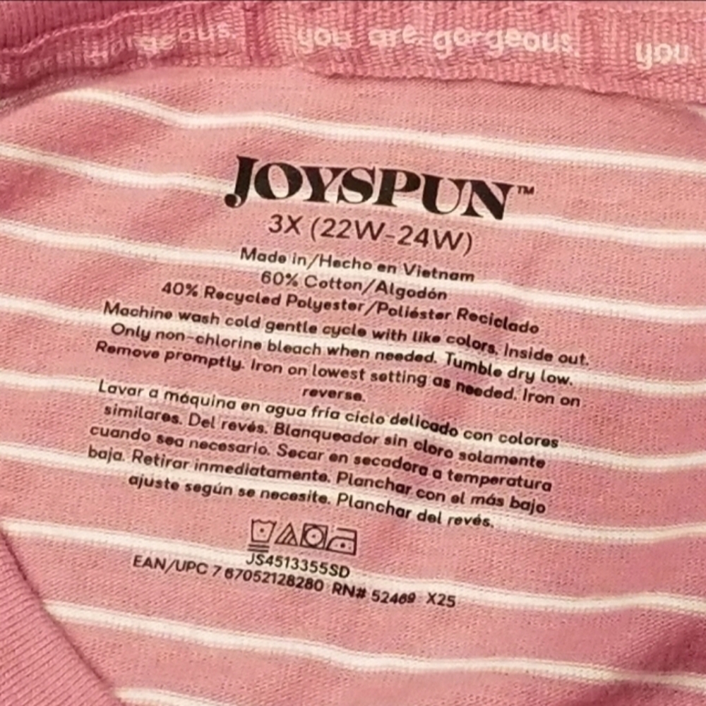 Joyspun 2 Piece  ROSE Pajama Set (Women 3X)Long Sleeve Soft Sleepwear W/Pockets - Picture 8 of 10